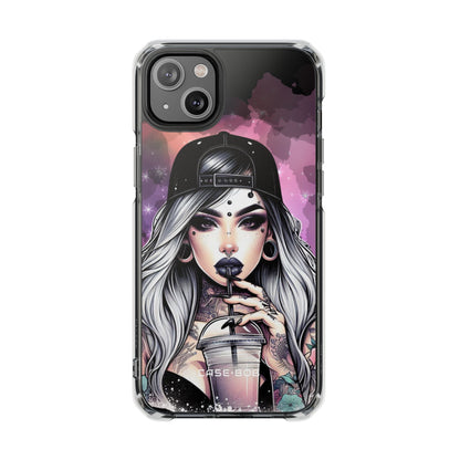 Silver Sip Nebula iPhone 14 Plus Case - Impact