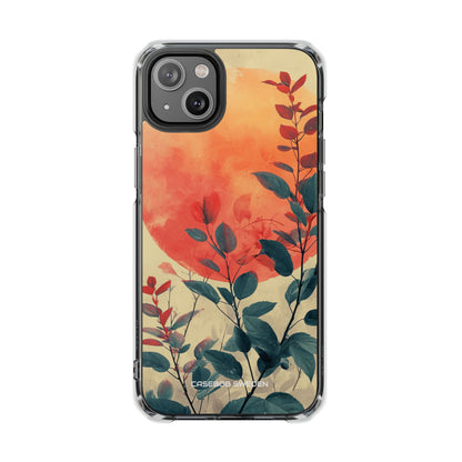 Orange Sun Harmony - Clear Impact iPhone 14 Phone Case