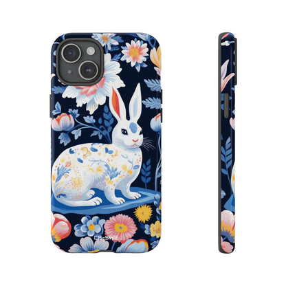 Floral Rabbit Dances - iPhone Case