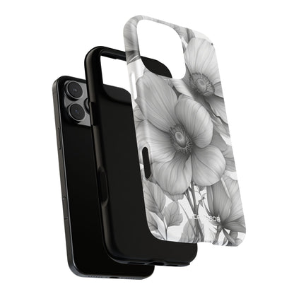 Botanical Elegance in Grayscale - for iPhone 16