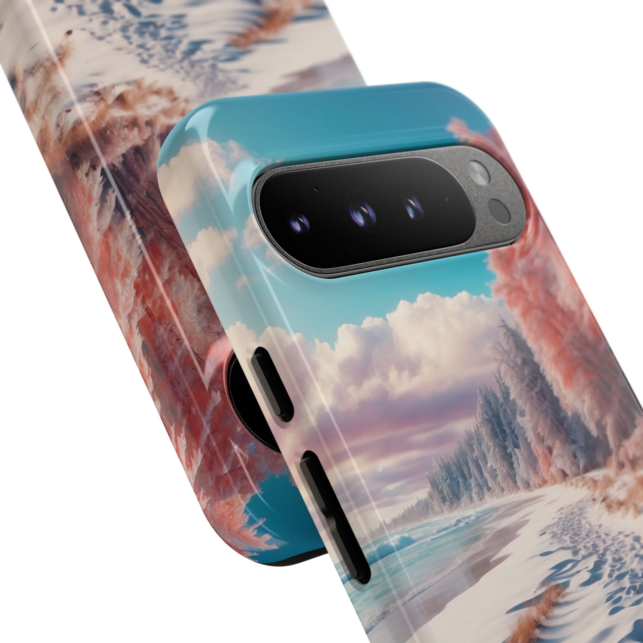 Snowy Footprints Google Pixel 9 Pro XL Case - Tough