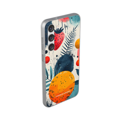 Vibrant Fruit Canvas - Flexi Samsung S23 Phone Case