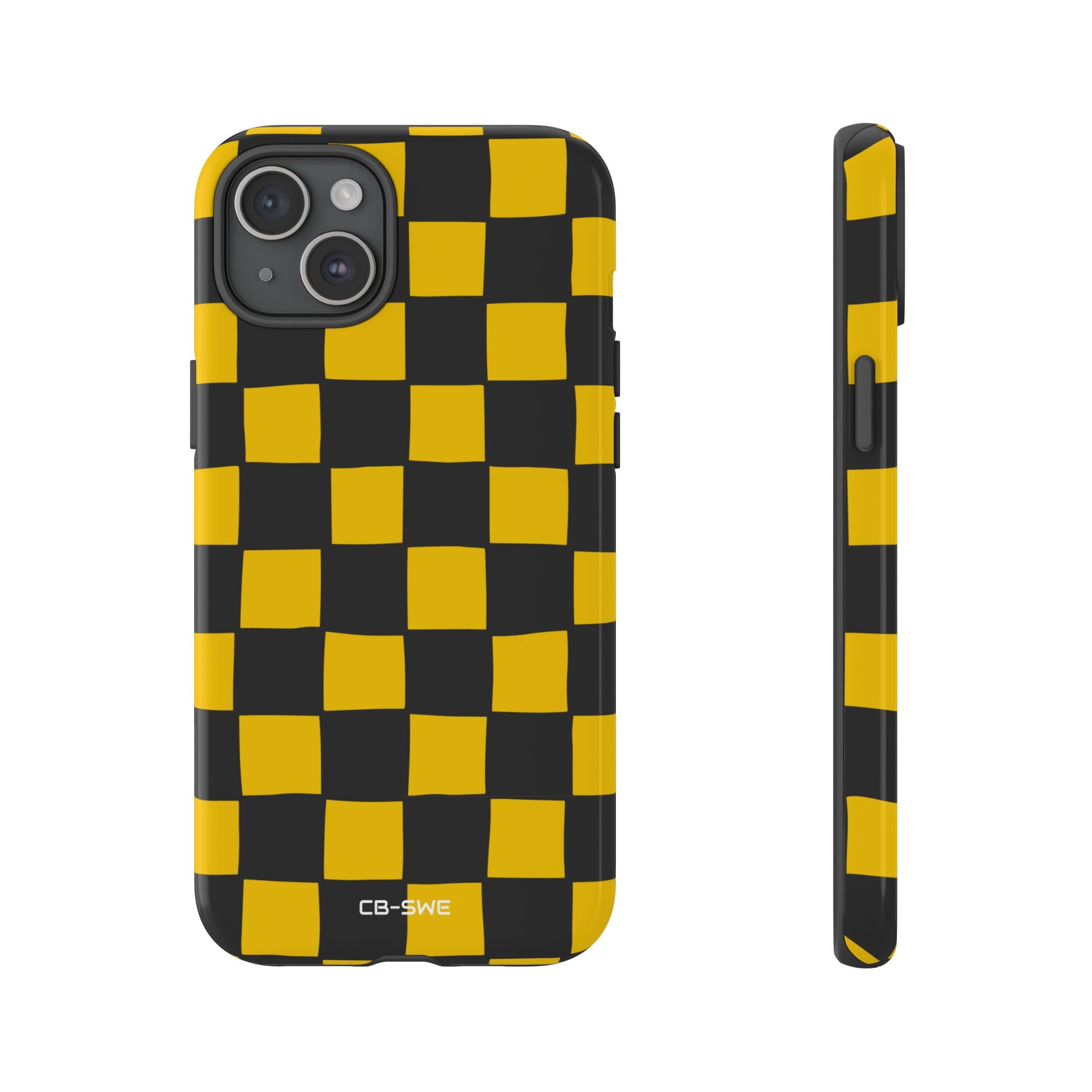 Yellow Squares Dance - iPhone Case