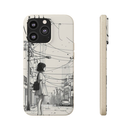 Urban Solitude Sketch | Biodegradable Phone Case