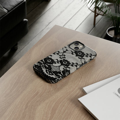 Lilrunge Gothic Flower - Protective Phone Case