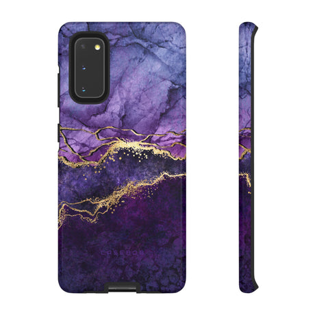 Purple Blue Marble - Protective Phone Case