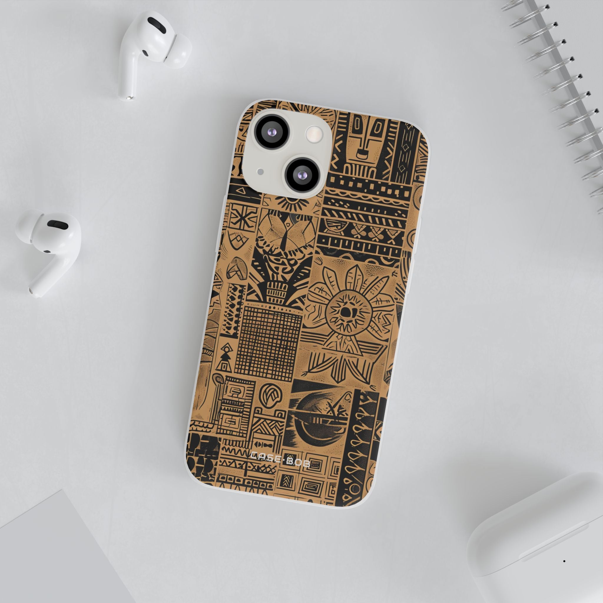 Tribal Faces iPhone 13 mini Case - Soft