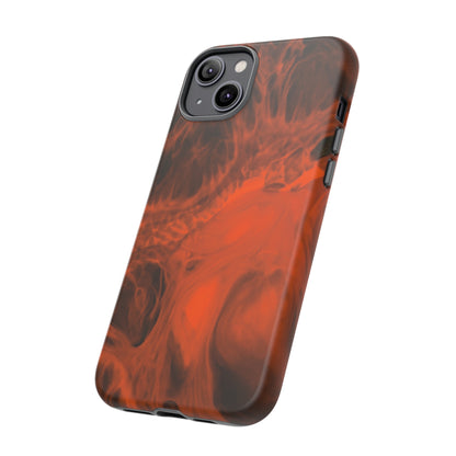 Red Flame Ink Art iPhone Case (Protective) Phone Case