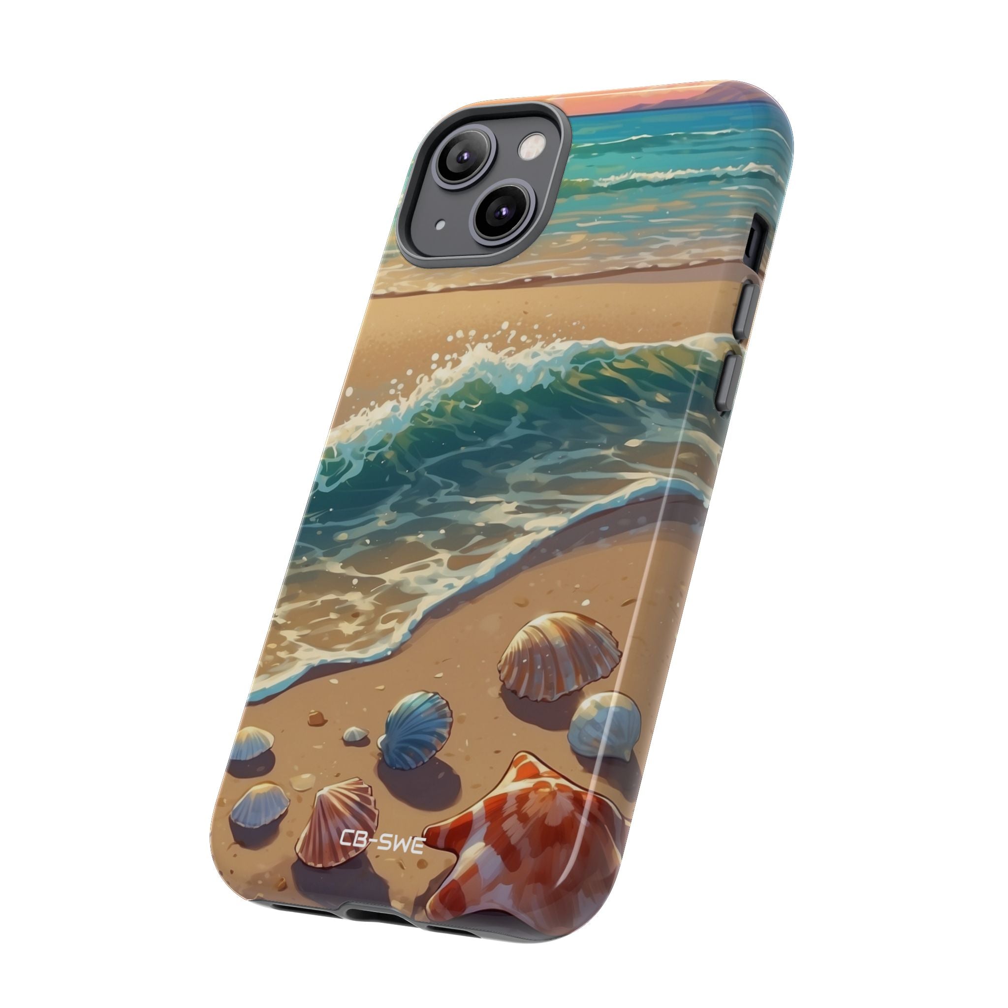 Seashells Kiss Shore - iPhone Case