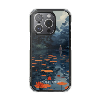 Tranquil Lotus Reflections iPhone 15 - Clear Impact Phone Case