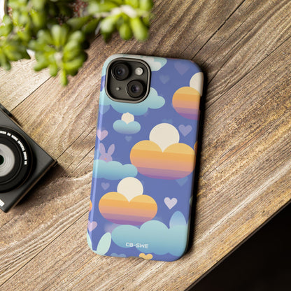 Bunnies Dance Among Clouds - iPhone Case
