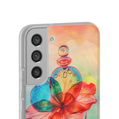 Verträumte Liquid Bloom | Flexible Handyhülle für Samsung Galaxy