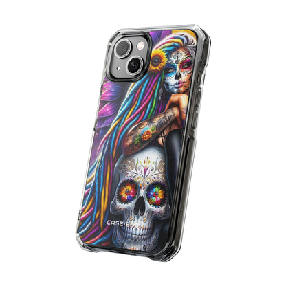 Sunflower Skull Glow iPhone 14 Case - Impact