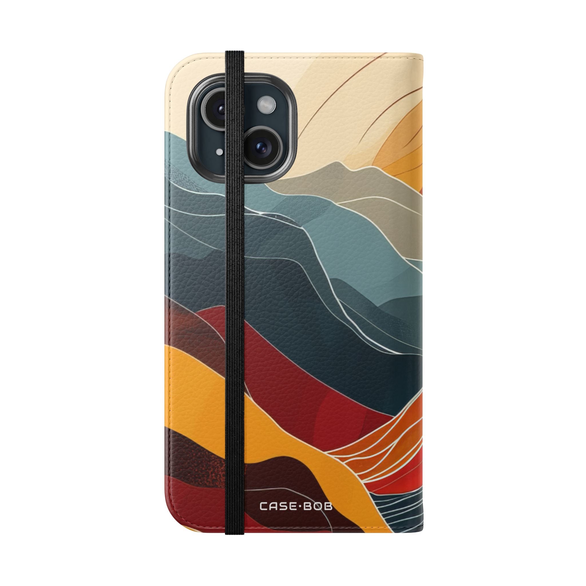 Crimson Hills - iPhone 15 Case - Portemonnee
