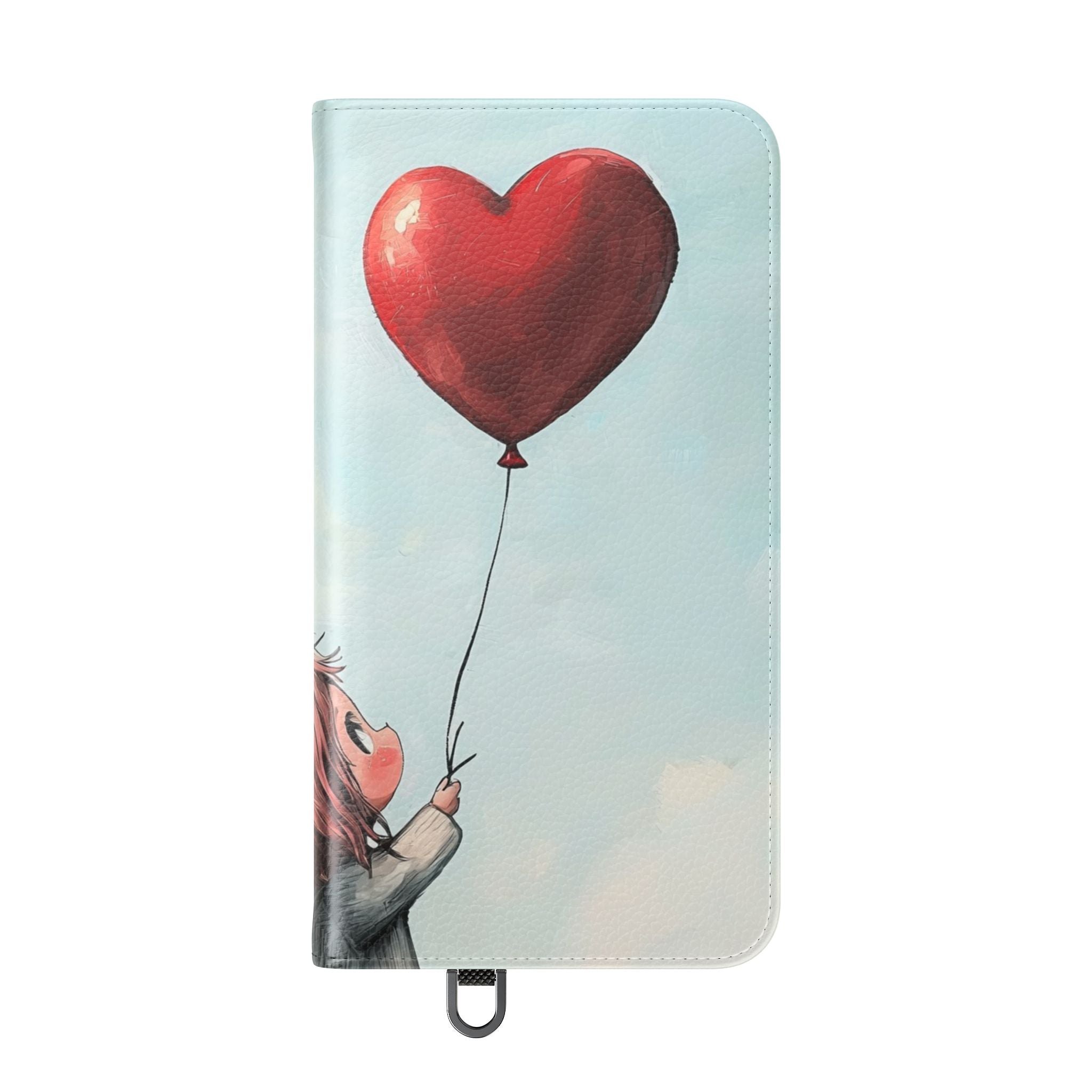 Heart Balloon Whimsy - Samsung S24 Plus Case - Wallet
