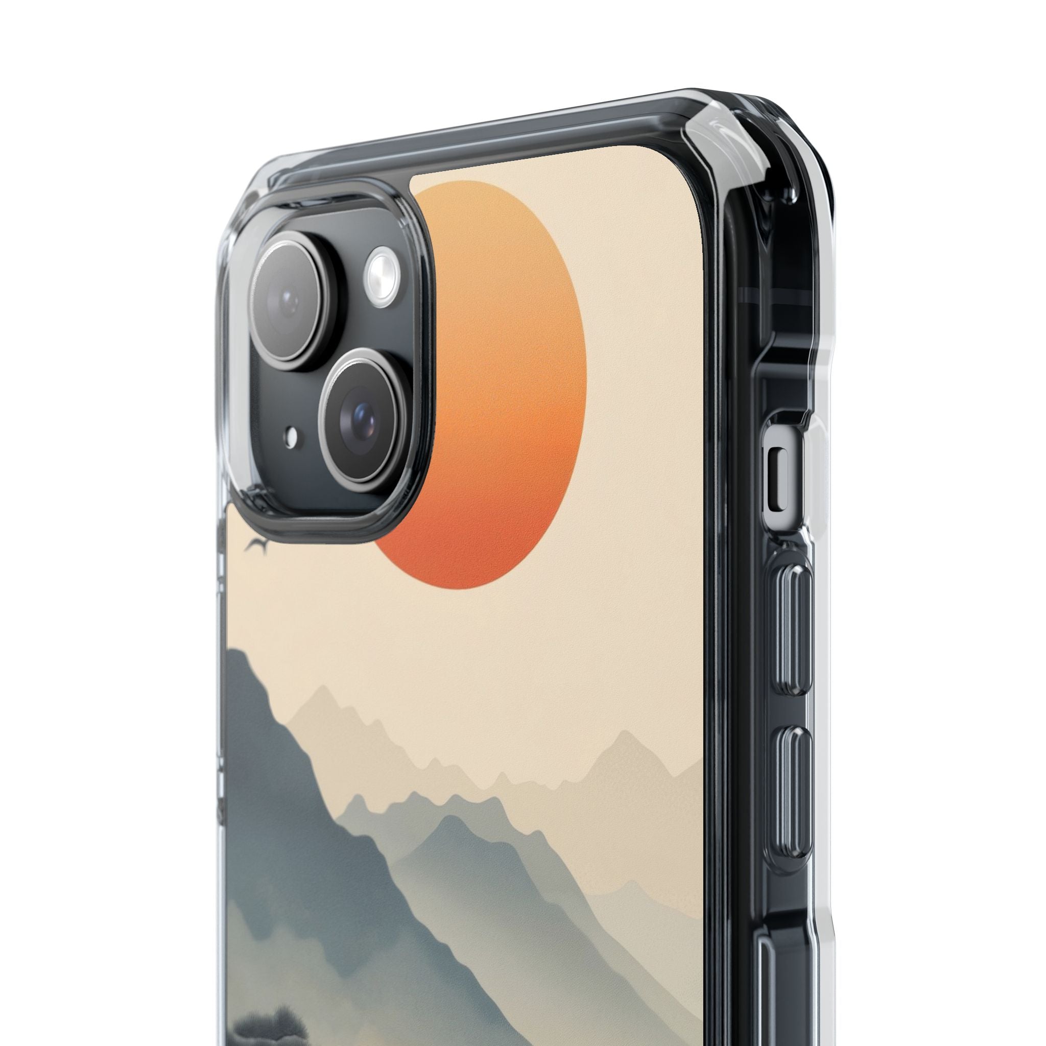 Mountains Embrace Sun iPhone Case - Impact