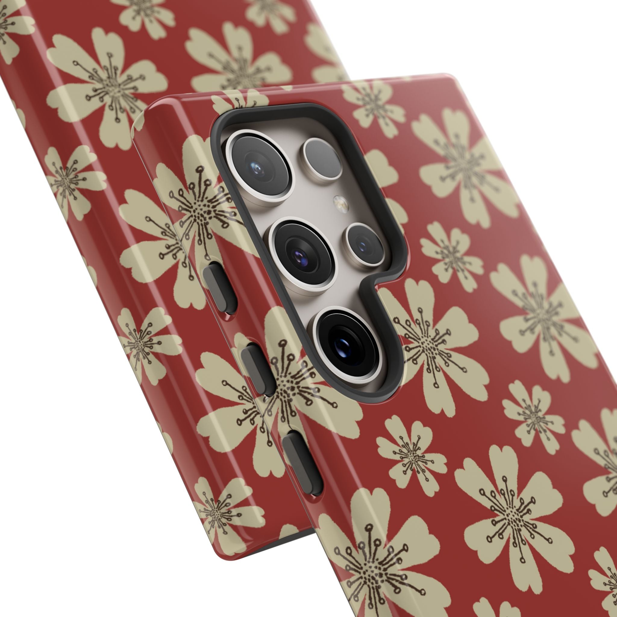 Retro Red Florals - Samsung Case