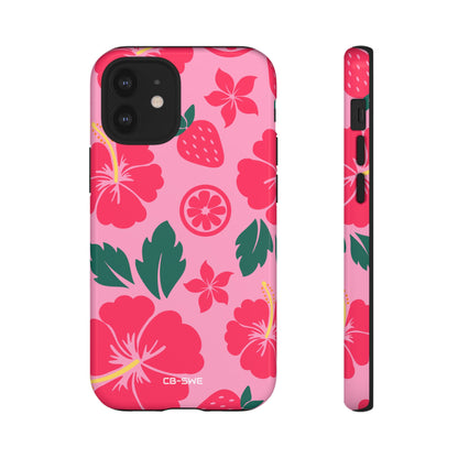 Tropical Hibiscus Harmony - iPhone Case