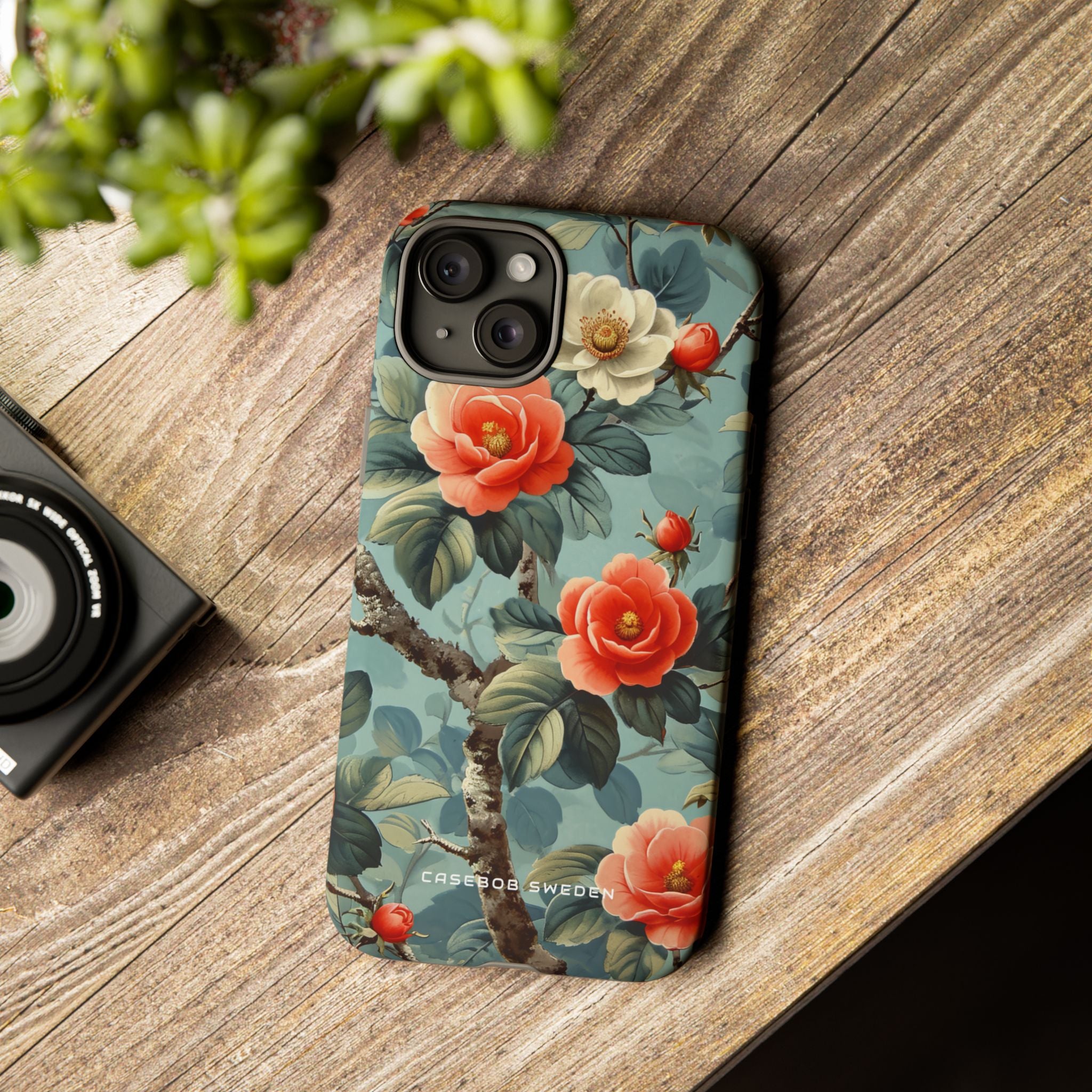 Vintage Floral Romance iPhone 15 - Tough Phone Case