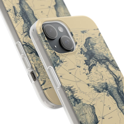 Vintage World Map | Flexible Phone Case for iPhone