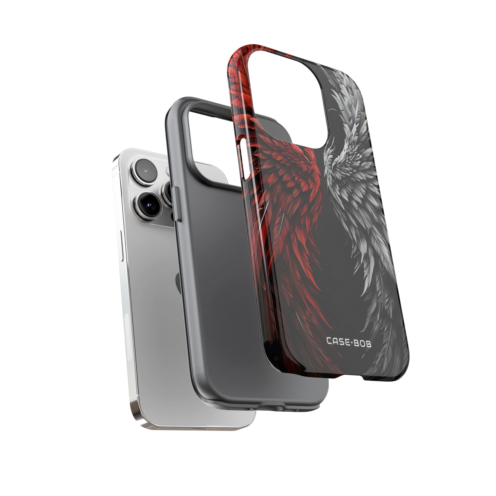 Crimson White Wings iPhone 14 Pro Case - Tough