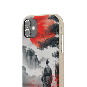 Serene Samurai Sunrise | Biodegradable Phone Case