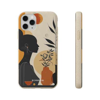 Modern Silhouette Tranquility | Biodegradable Phone Case