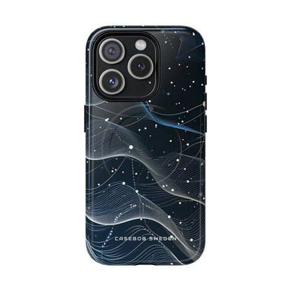 Gradient Neural Waves iPhone 15 | Tough+ Phone Case