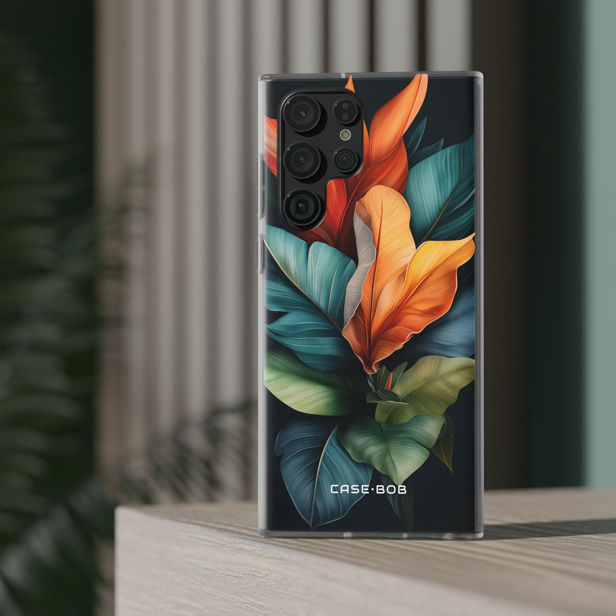 Tropical Leafburst Samsung S22 Ultra Case - Soft