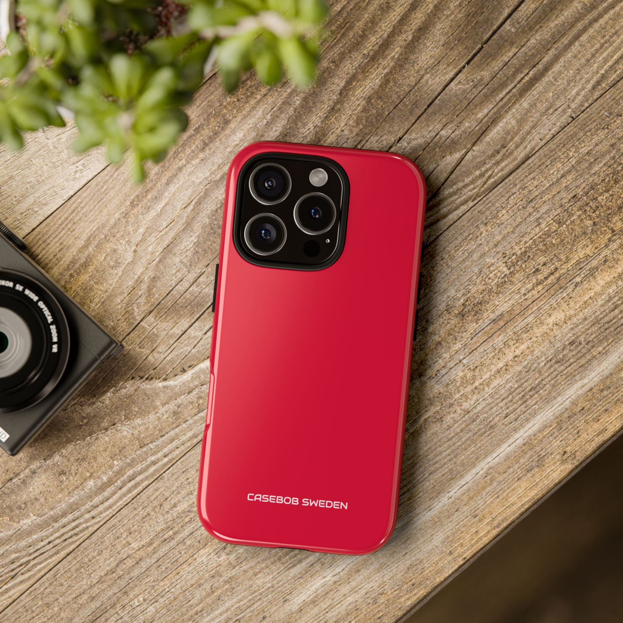 Crimson Red - Tough iPhone 16 Phone Case