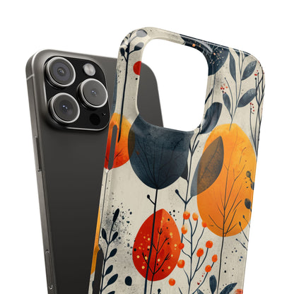 Vibrant Leaf Harmony iPhone 16 - Slim Phone Case