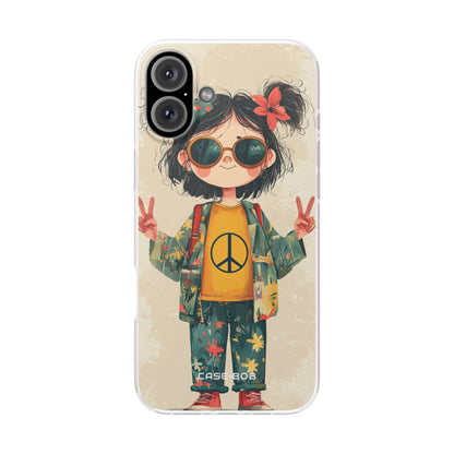 Peace Pigtails iPhone 16 Plus Case - Soft
