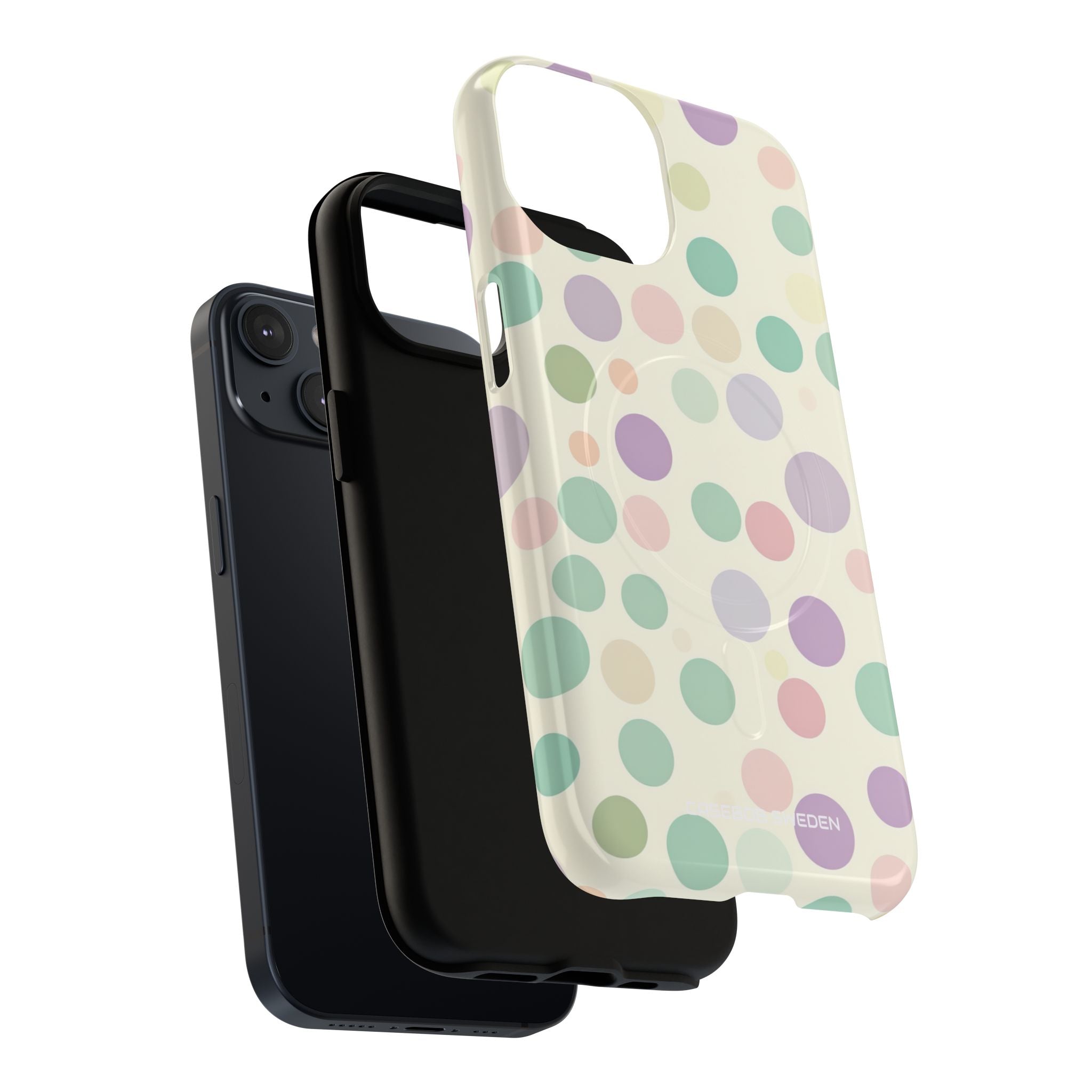 Playful Pastel Polka Dots - Tough + MagSafe® iPhone 14 Phone Case