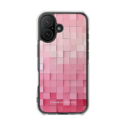 Gradient Pink Mosaic iPhone 16 - Clear Impact Phone Case