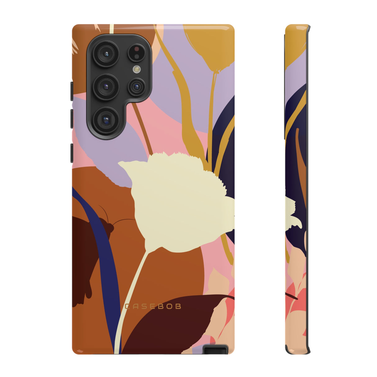 Summer Flower Silhouette iPhone case (Protective) - Protective Phone Case