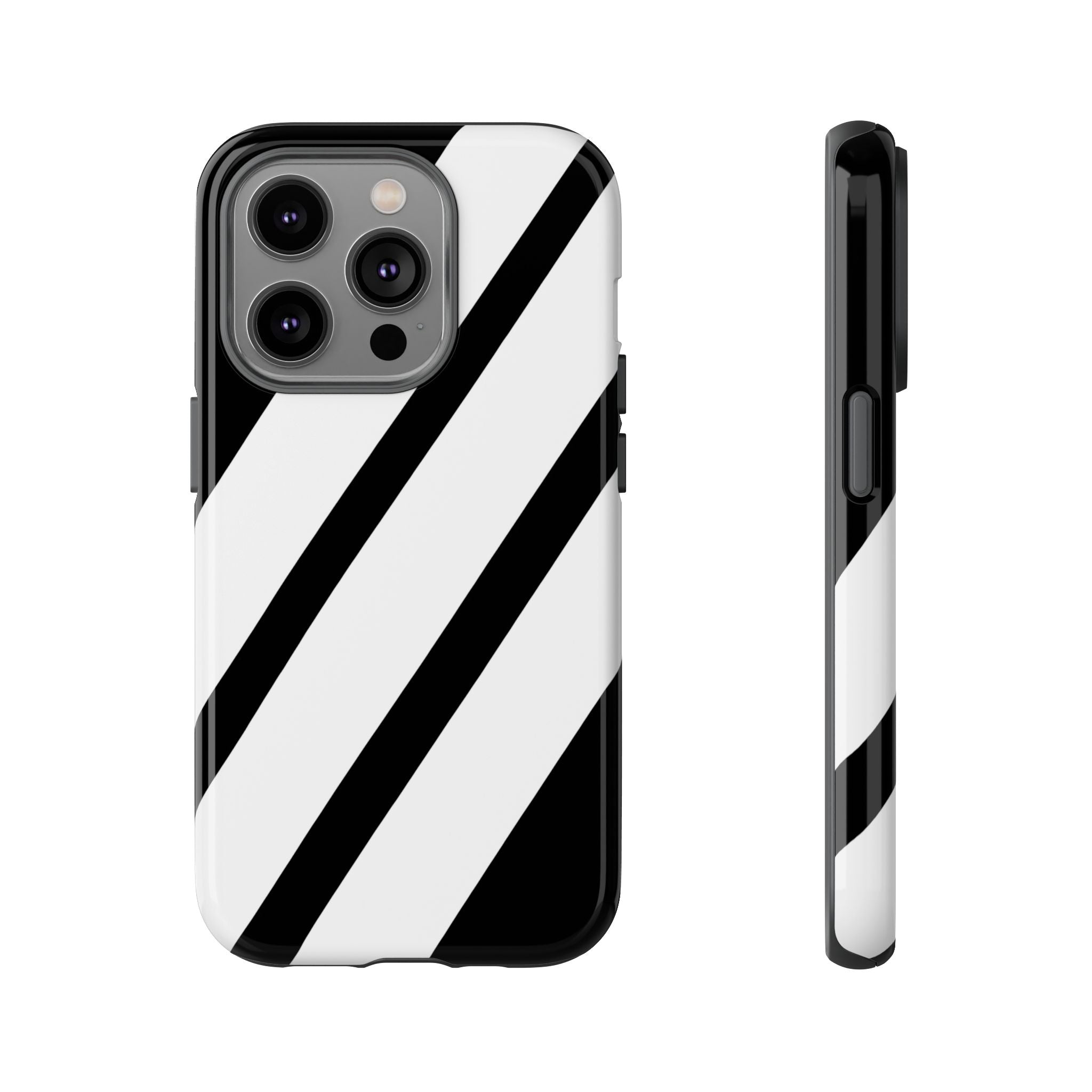 Monochrome Diagonal Symmetry - iPhone Case