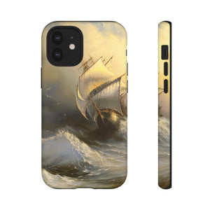 Oil painting - Ancient sailing vessel - Protective Phone Case