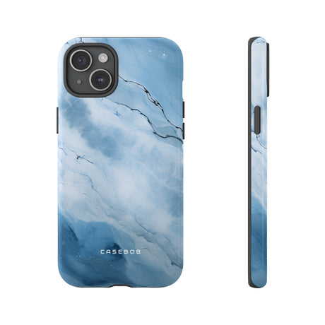 Light Navy Marble - Protective Phone Case