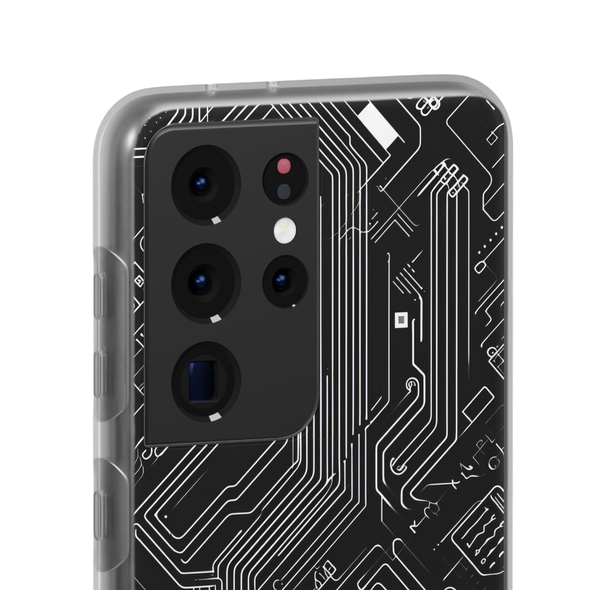 Cyber Circuitry Art | Flexible Phone Case for Samsung Galaxy