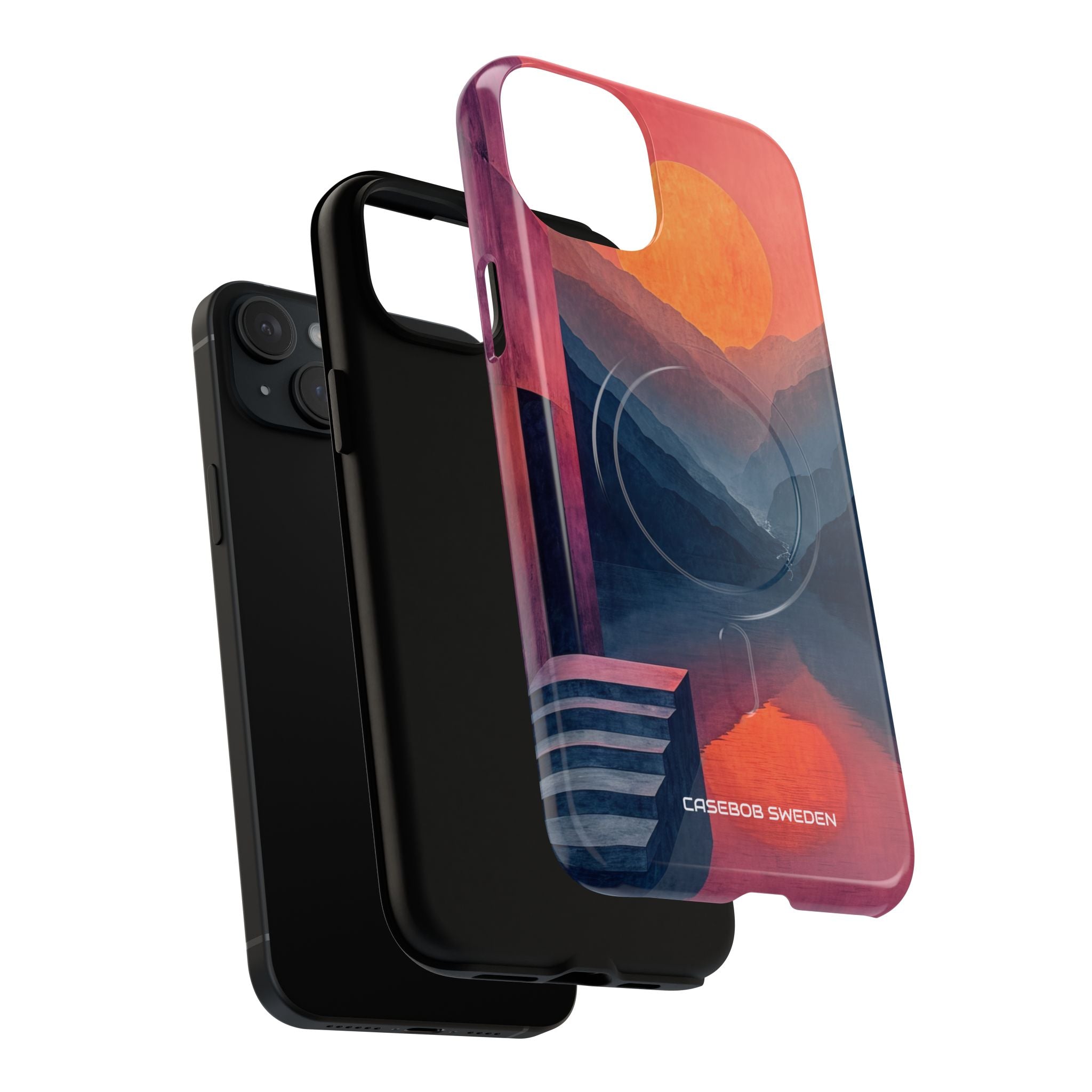 Surreal Sunset Landscape - Tough + MagSafe® iPhone 15 Phone Case