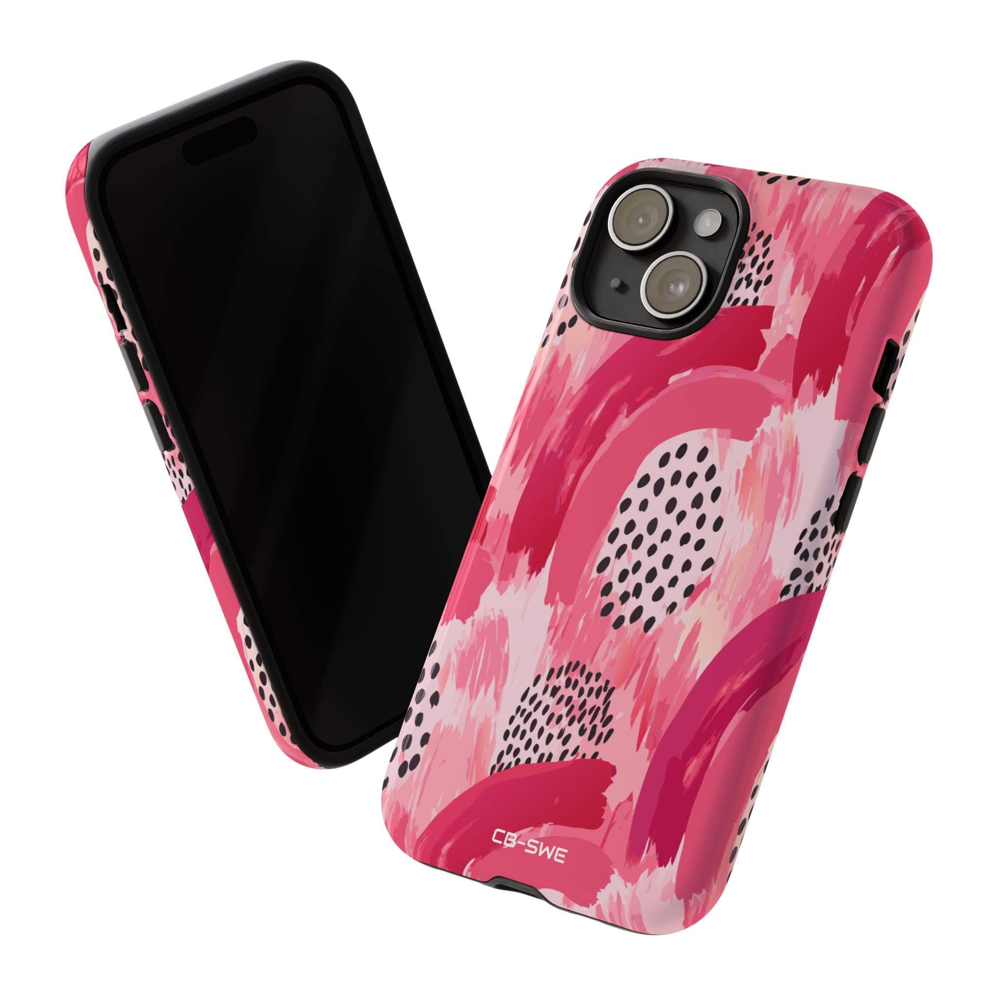 Vibrant Brushwork Dance - iPhone Case