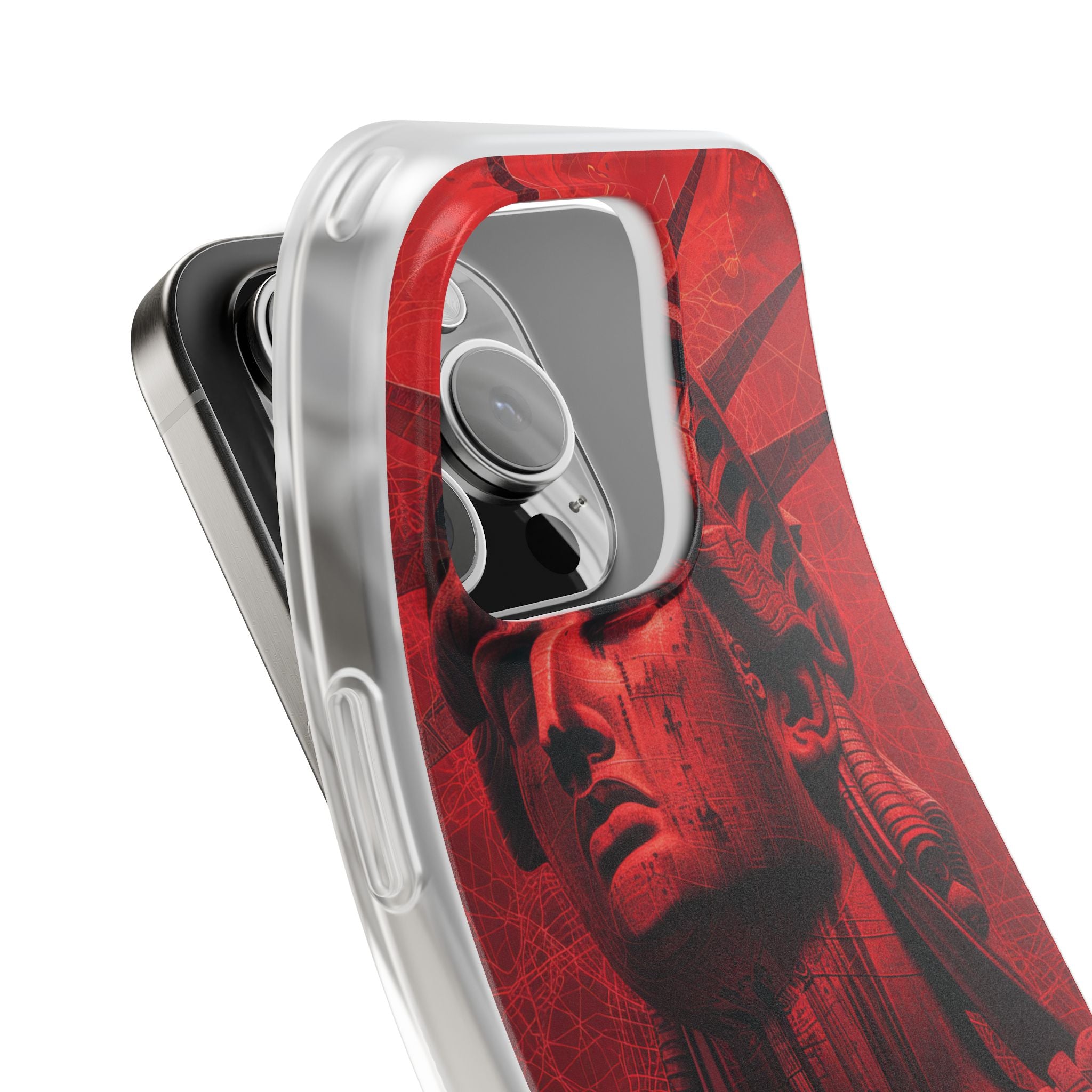 Zen Red Liberty Vision iPhone 16 - Flexi Phone Case