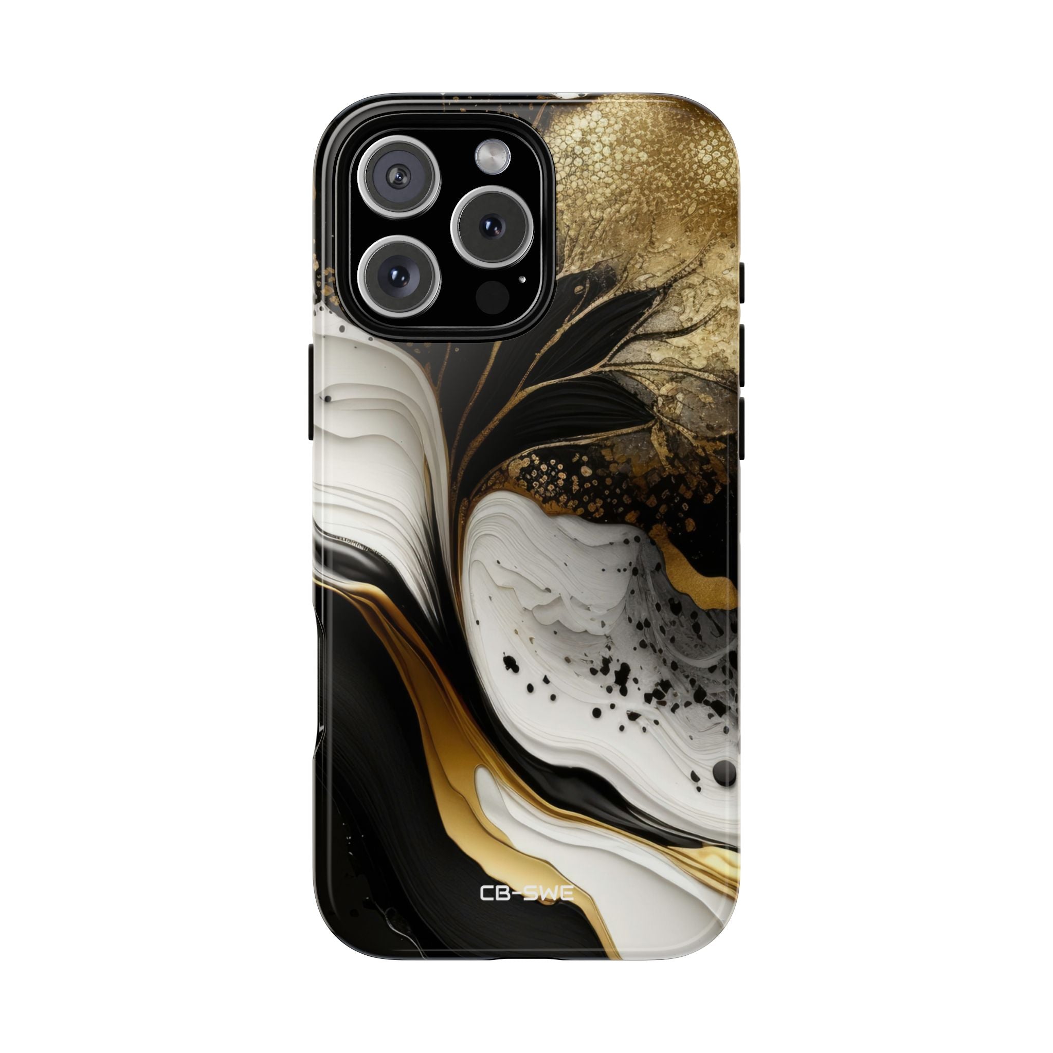 Gold Swirl Elegance - iPhone Case
