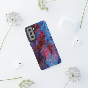 Deep Red Ink Art Phone Case - Protective - Protective Phone Case