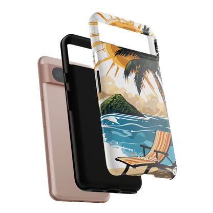 Sunny Palm Breeze Google Pixel 8 Case - Tough