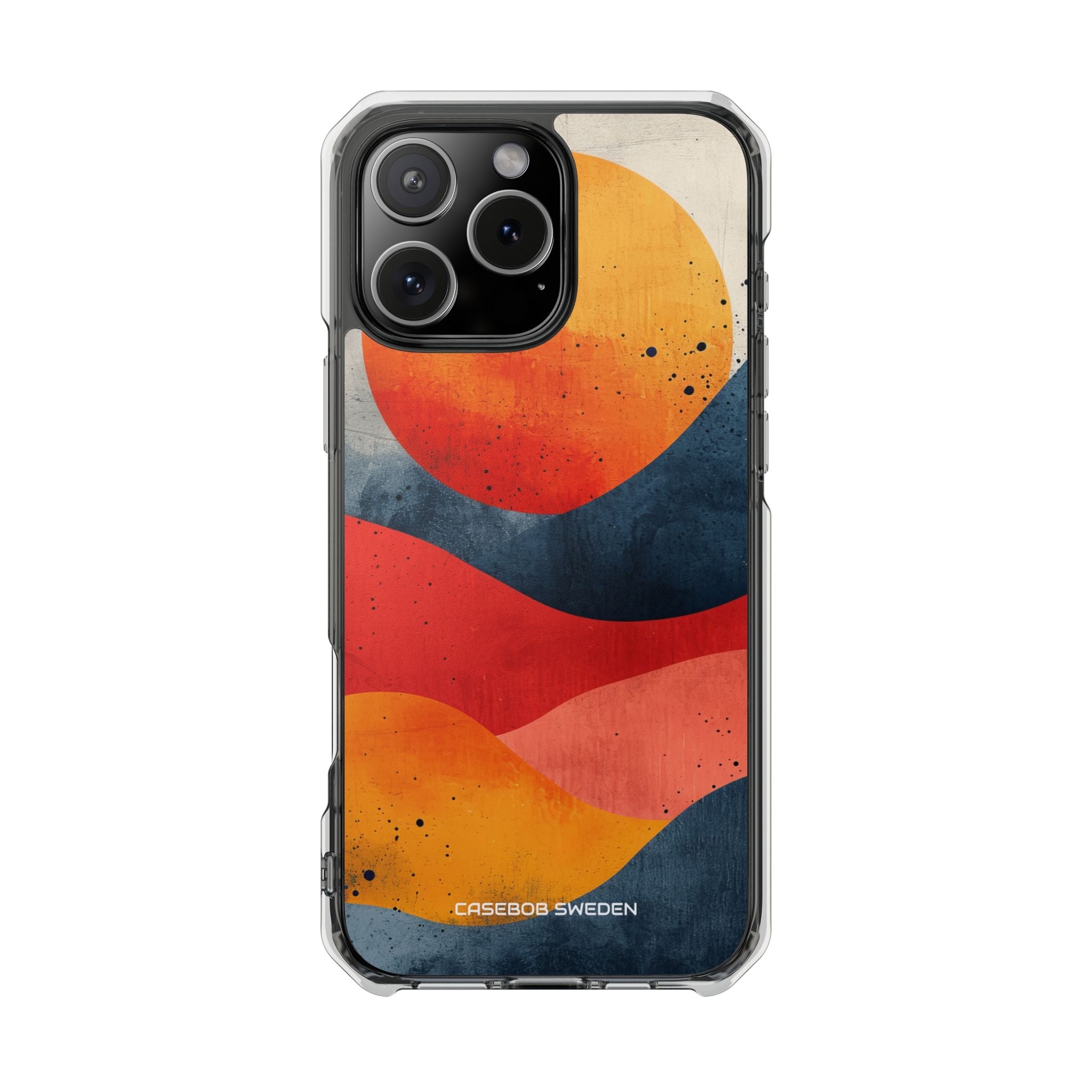 Sunburst Waves - Clear Impact iPhone 16 Phone Case