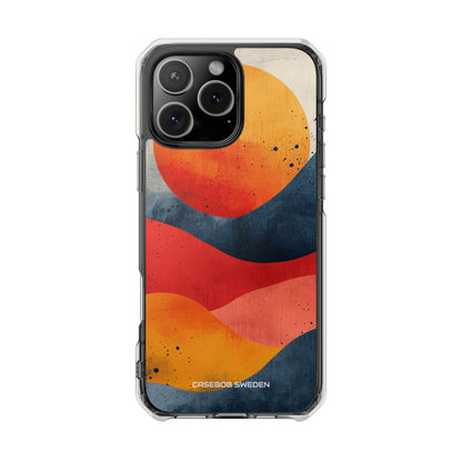 Sunburst Waves - Clear Impact iPhone 16 Phone Case