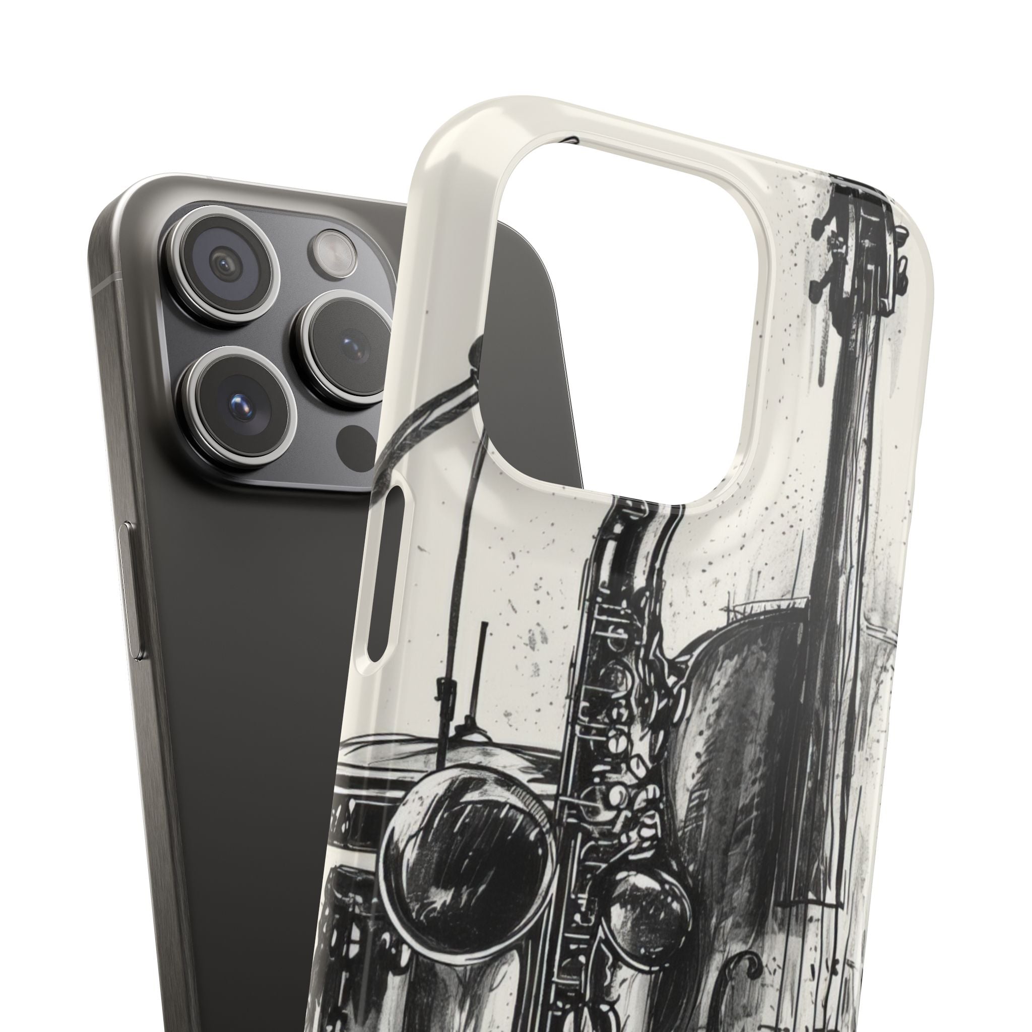 Jazz Instrument Line Symphony iPhone 15 - Slim Phone Case