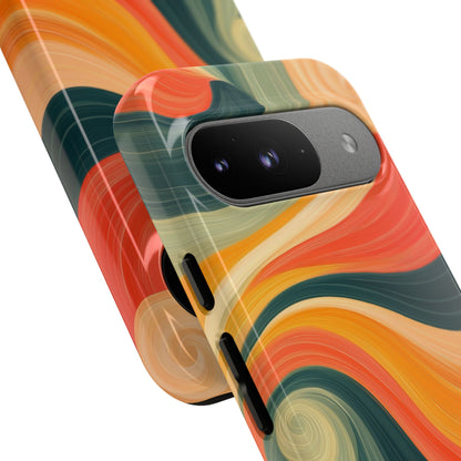 Swirling Ember Google Pixel 9 Case - Tough