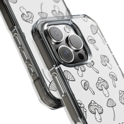 Mushroom Line Play iPhone Case - Impact